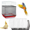 Bird Cage Cover 2 Pcs Universal Bird Cage Seed Catcher Parrot Nylon Mesh Net by Unknown