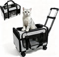 Airline Approved Travel Soft-Sided Carrier with Wheels for Small Pets