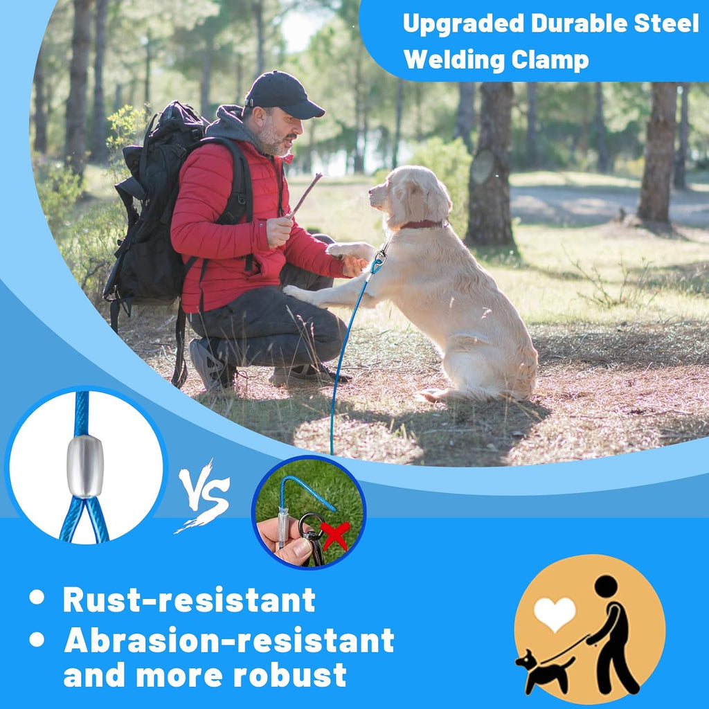 Dog Tie Out Cable, Dog Runner Cable