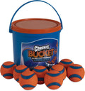 Chuckit! Ultra Rubber Dog Balls with Cleaning Bucket, Medium 2.5-in, 8-Pack
