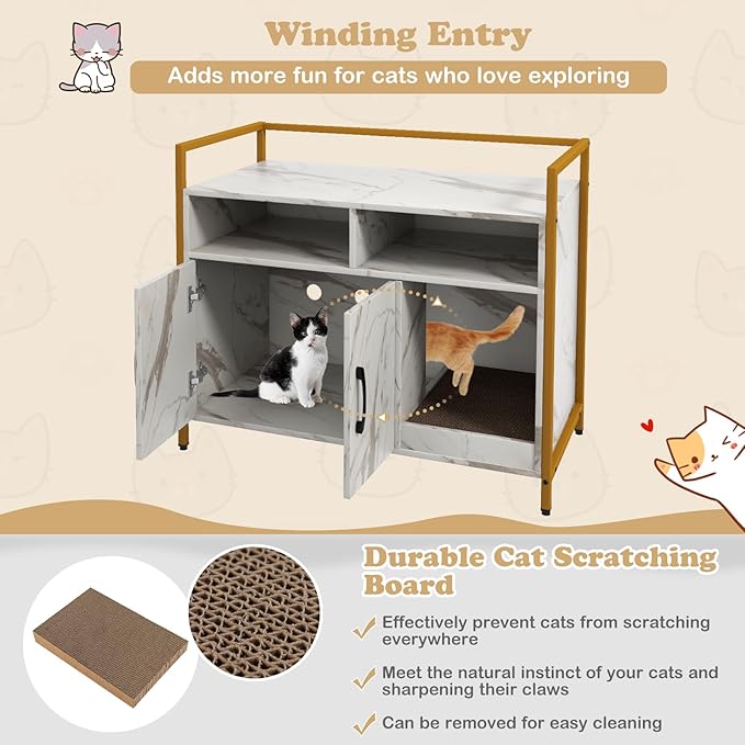 Giantex Cat Litter Box Enclosure - Image 6