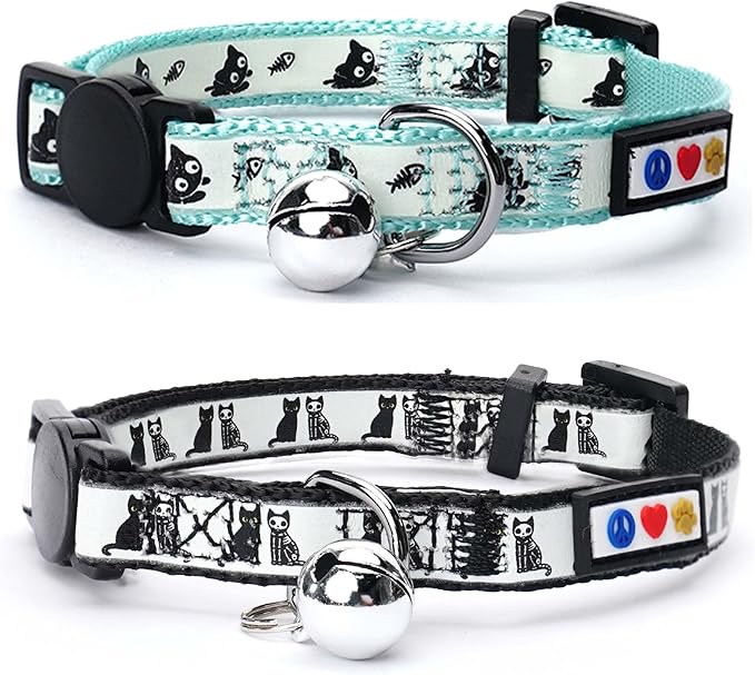 Pawtitas Glow in The Dark Cat Collar by Pawtitas