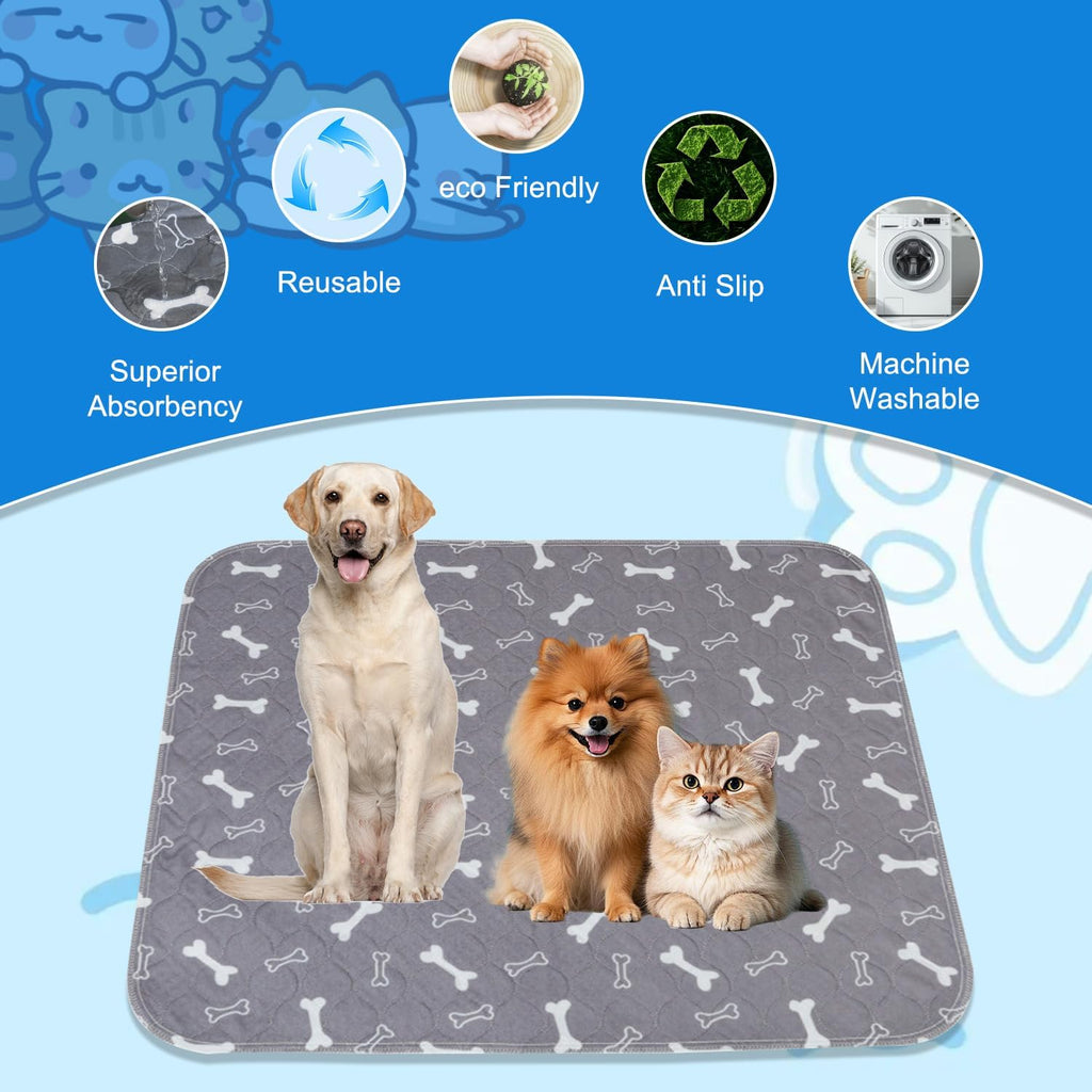 2 Pack Puppy Pee Pads with Pheromones, Washable Puppy Pads for Dogs,Leak-Proof & Anti-Slip,Reusable Absorbent Dog Training Pad for for Playpen,Whelping Box,Potty Training(15.7" × 23.6")