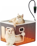 Heated Cat House for Indoor Cats by Zomisia