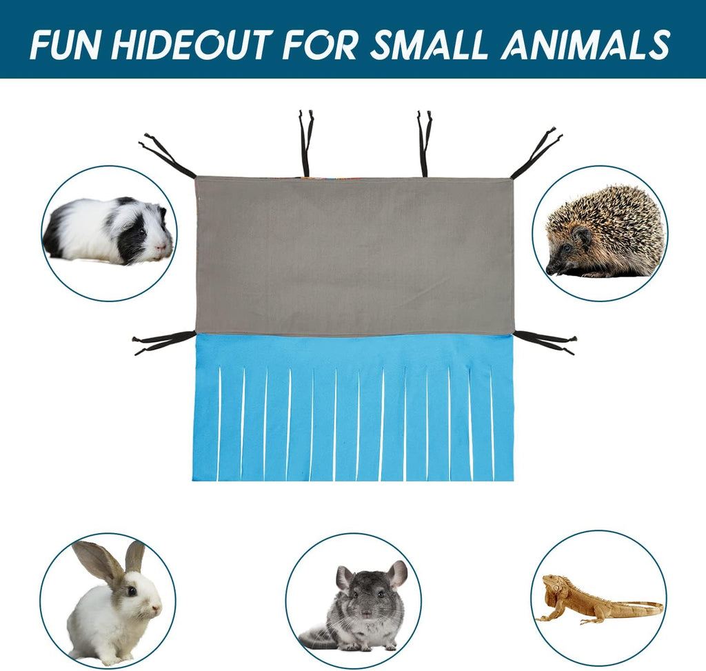RIOUSSI Guinea Pig Hideout Hideaway Corner Fleece Toys Cage Accessories