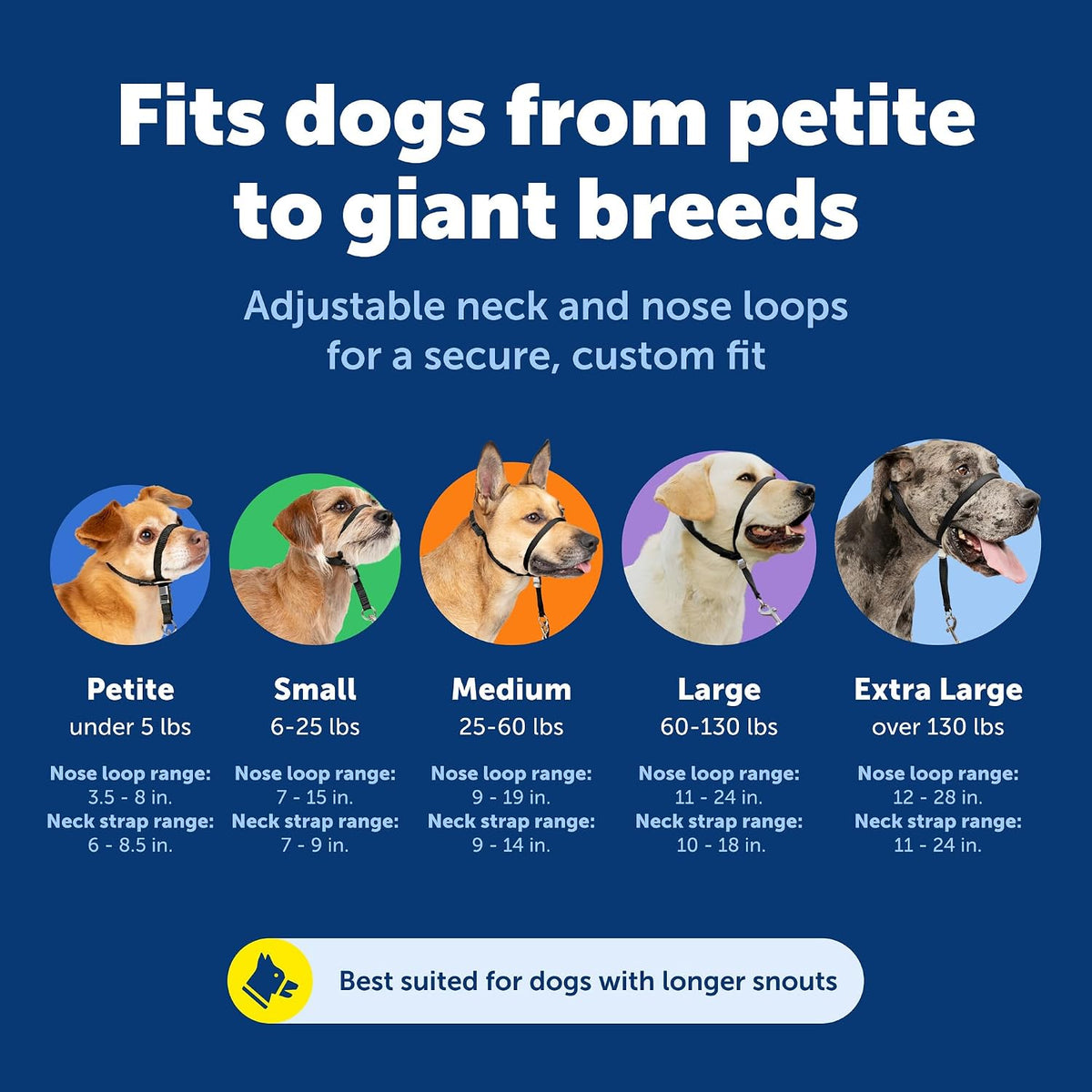 PetSafe Gentle Leader No Pull Dog Headcollar, Royal Blue, Small