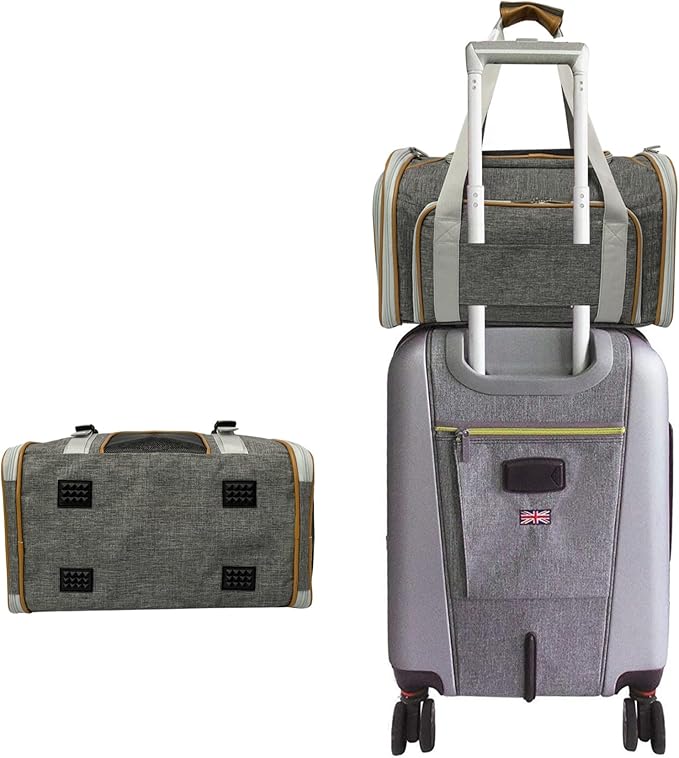 Mr. Peanut's Expandable Airline Approved Soft Sided Pet Carrier, Luxury Travel - Image 7