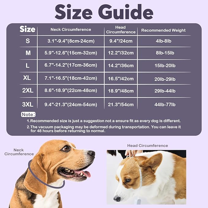 IDOMIK Dog Recovery Collar, Waterproof Soft Dog Cone After Surgery, Comfy - Image 2