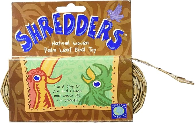 Planet Pleasures Shredders Straight Natural Bird Toy - Image 2