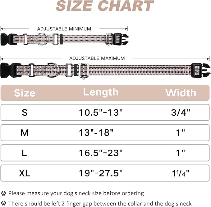Martingale Dog Collar, Adjustable Nylon Reflective Collar - Image 6