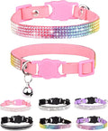 Cat Collars for Girl Cats with Rhinestone Soft Velvet, Breakaway Cat Collars by Aecllcea