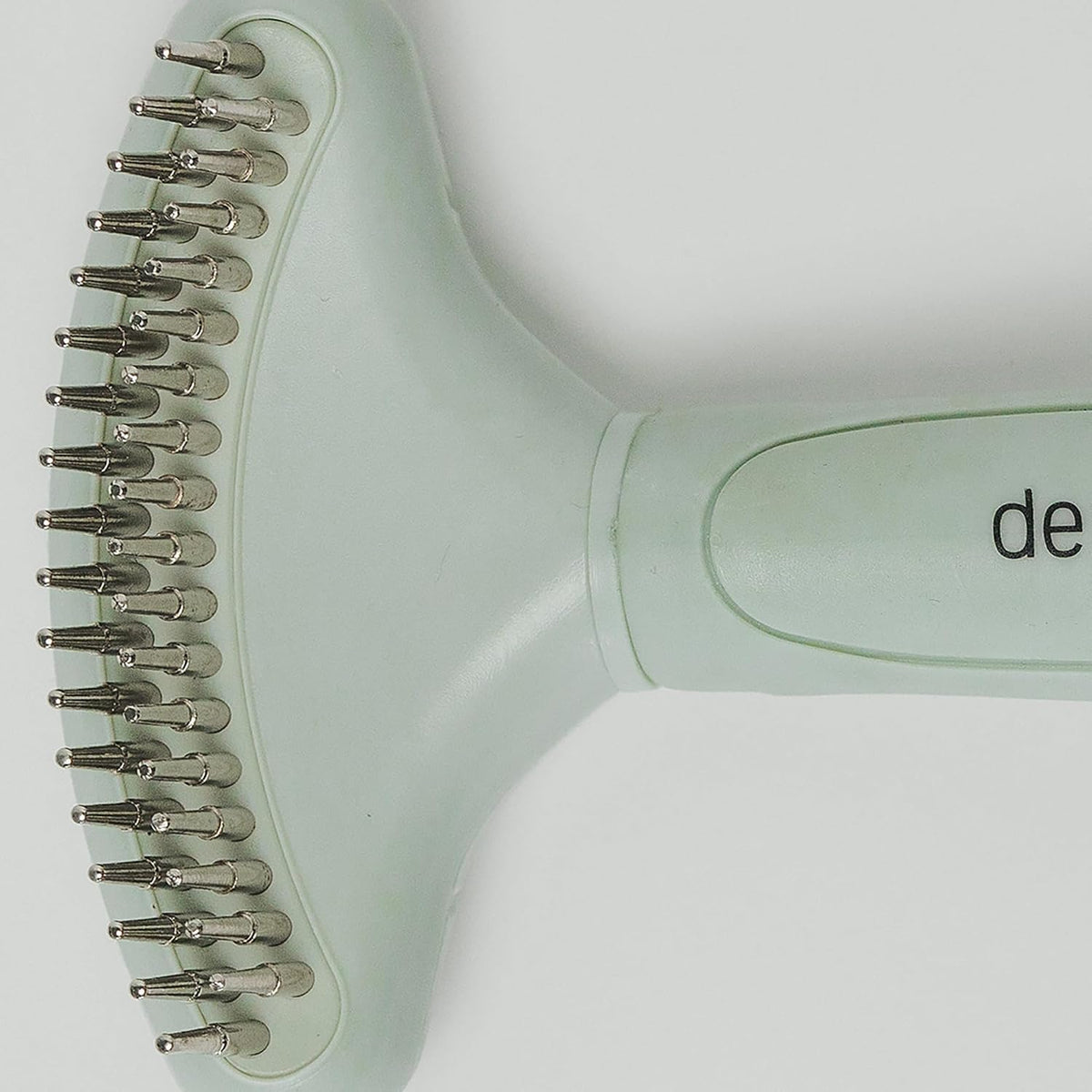Pet Double Deshedding Undercoat Rake for Dogs & Cats - Sage Green