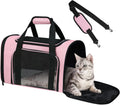 Cat Carrier Soft Up to 16 Lbs, Breathable Pet Travel Bag with Steel Frame