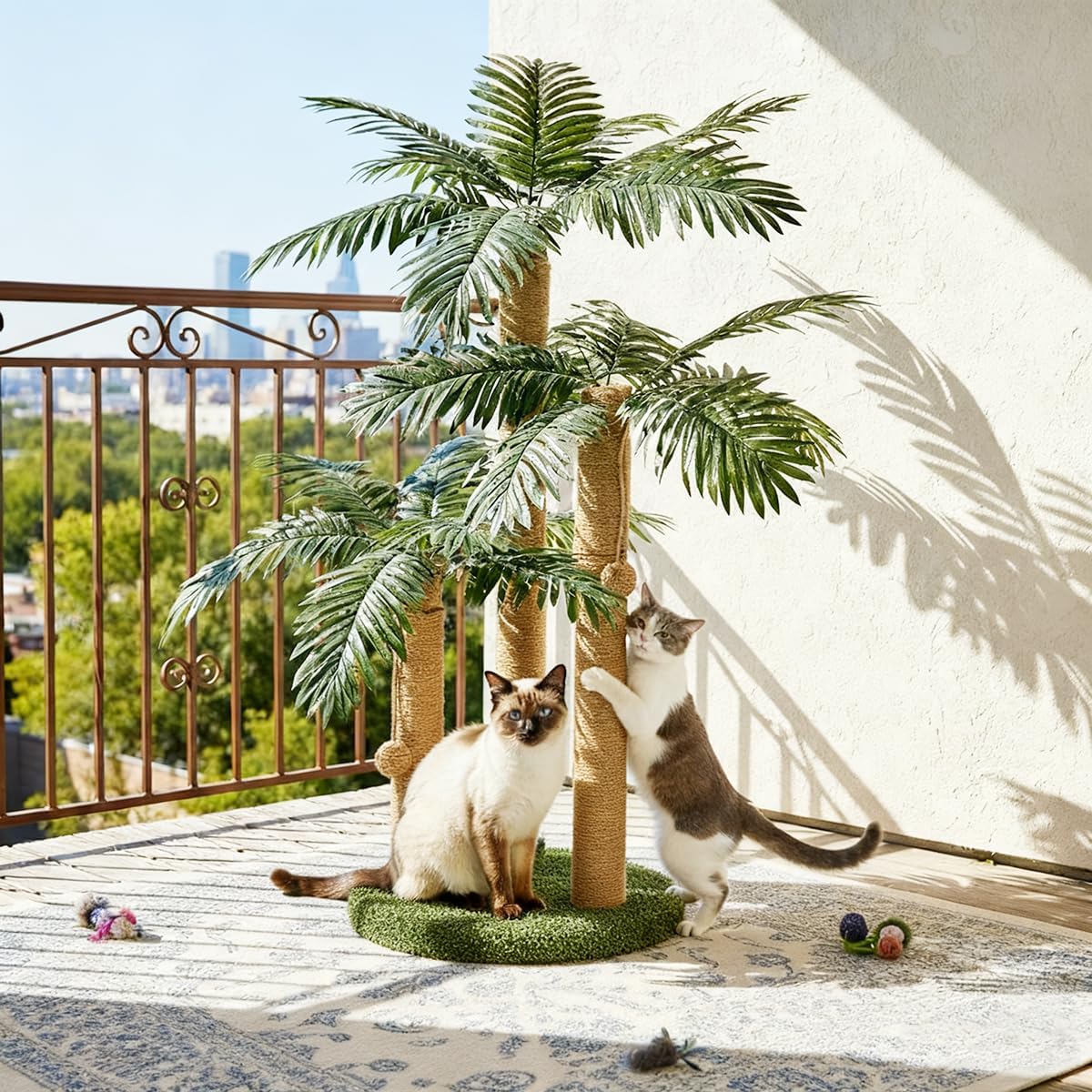 LEMONDA 31.5Inch Palm Tree Cat Scratching Post