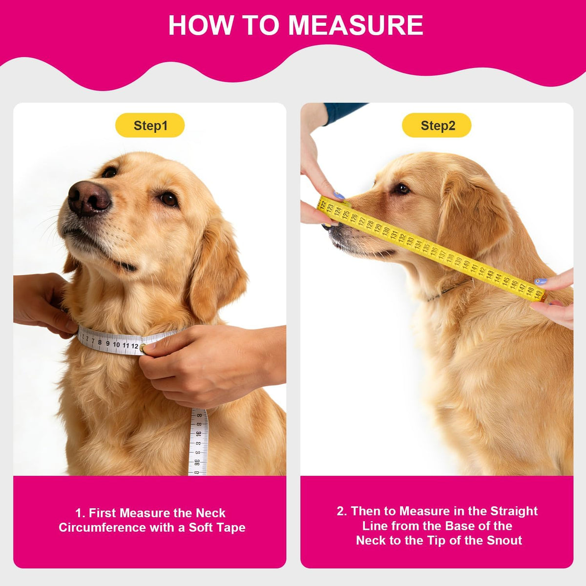 Sponge Core Dog Cat Cone Collar for After Surgery Recovery, Inflatable Dog Cone Alternative, Lainergie Dogs Donut Collar Adjustable with 2PCS Cover for Large Medium Small Dogs Cats (Grey+Pink, S)