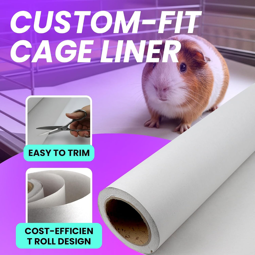 HA SHI 164 ft Roll Bird Cage Liner Paper, 22 in Wide, Cut to Fit