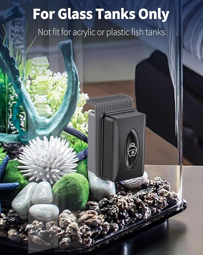 Pawfly Aquarium Magnetic Brush Fish Tank Glass Cleaner 2 Inch Mini Stain - Image 7