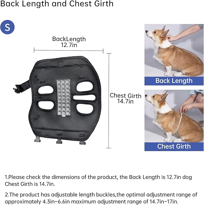 Dog Lift Harness for Small Dogs, Dog Backpack Carrier, Adjustable Padded - Image 6