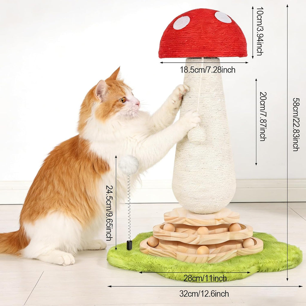 Mushroom Cat Scratcher/Scratching Post, Cute Cat Scratching Post