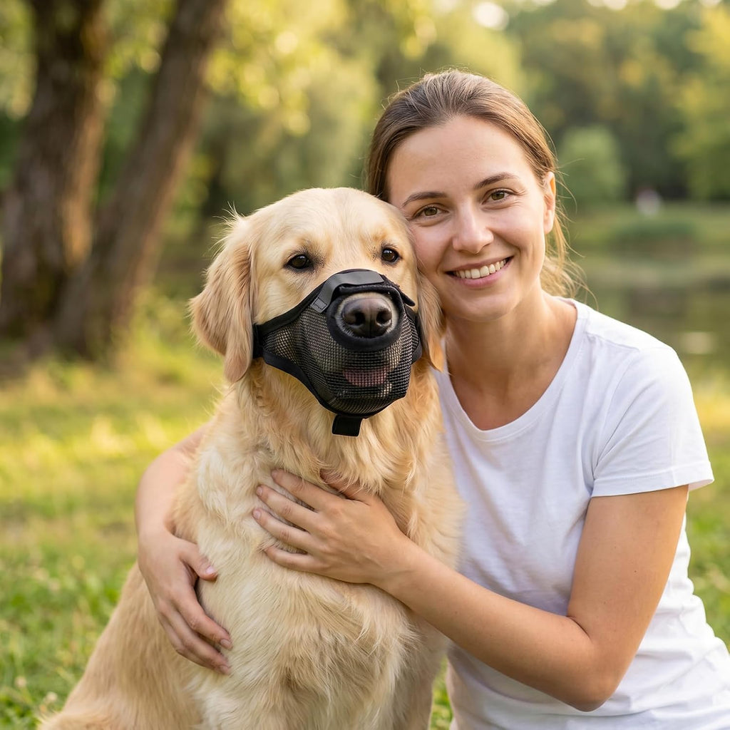 Soft Dog Muzzle Dog Anti Scavenging Muzzle to Prevent Eating Off Ground