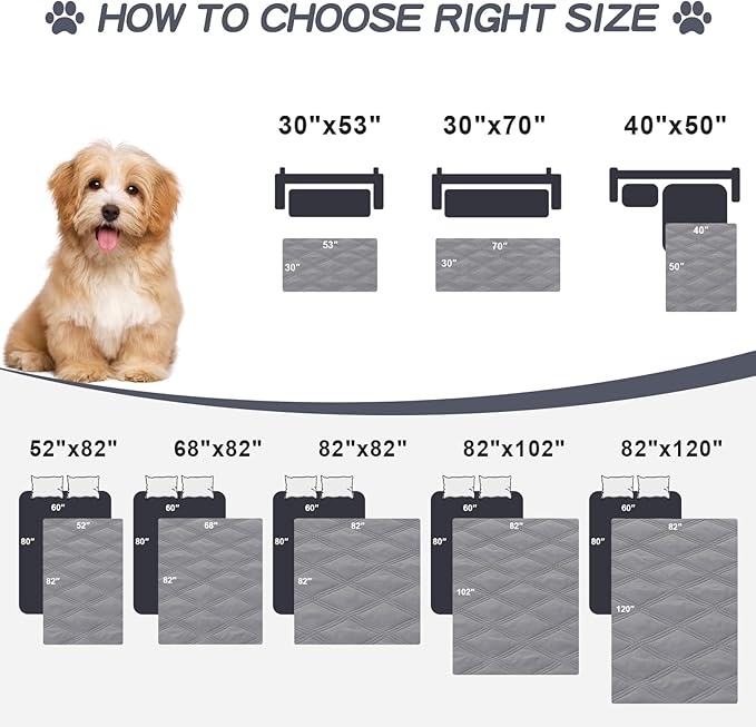 Smiry Waterproof Dog Bed Cover Blanket 30x70, Soft Reversible Pet Blanket - Image 6