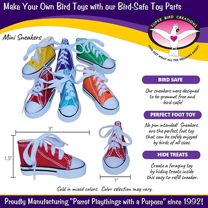 Super Bird Creations SB50011 Sneaker Bird Toy - Image 2