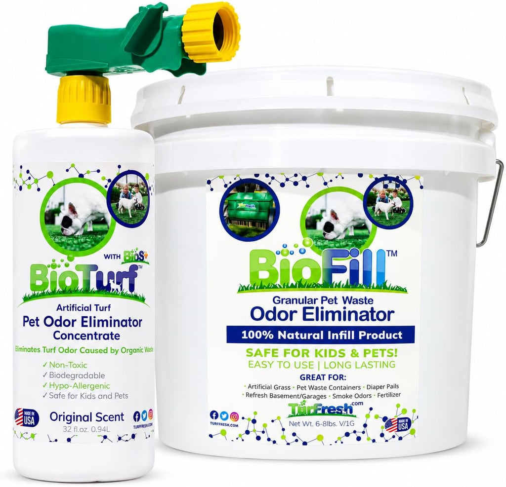 BioTurf Mini Power Pack Artificial Turf Cleaner 32oz Spray & 8lb Infill