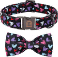 Valentines' Black Dog Collar by MrChubbyfacePetSupplies