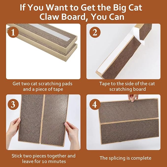 HappyFree SX Double-Sided Cat Scratch Pad: Premium Indoor Cat Scratcher - Image 3