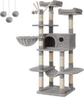FEANDREA Cat Tree, Large Cat Tower, 64.6 Inches, Cat Activity Center by FeandreabySONGMICSHOME