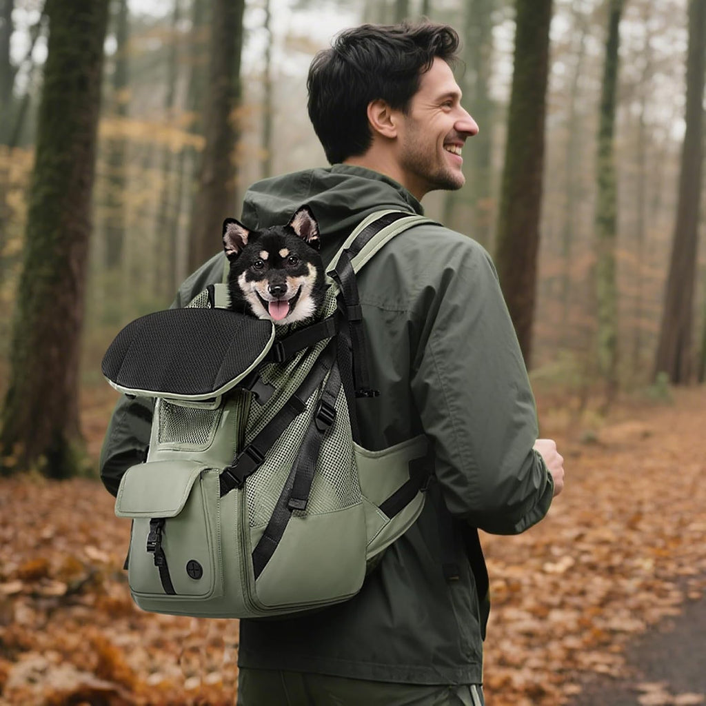 Wakytu Dog Backpack Carrier for Small Dogs,Pet Carrier for Travel & Hiking