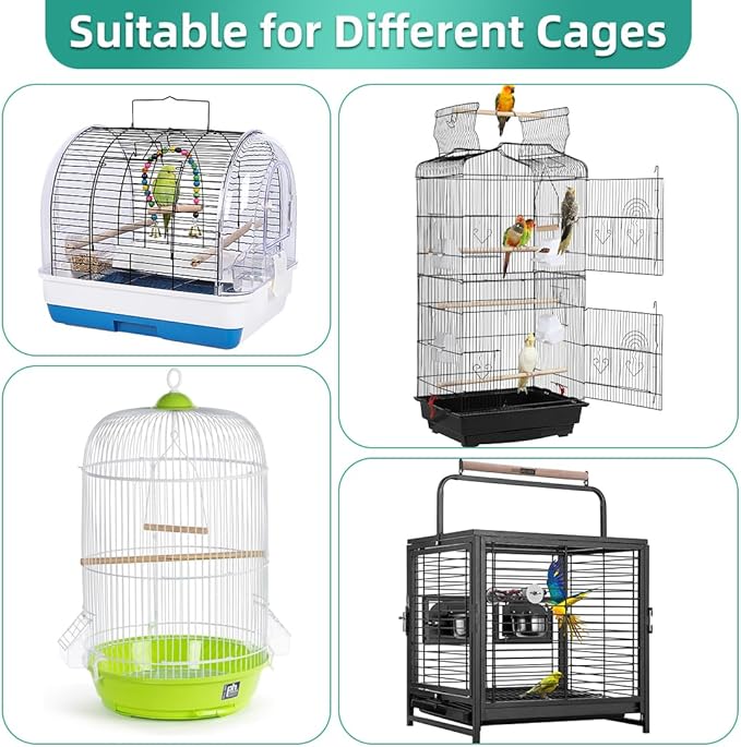 Bird Cage Seed Catcher, Seed Catcher Guard Net Cover, Parrot Nylon Mesh Net - Image 6