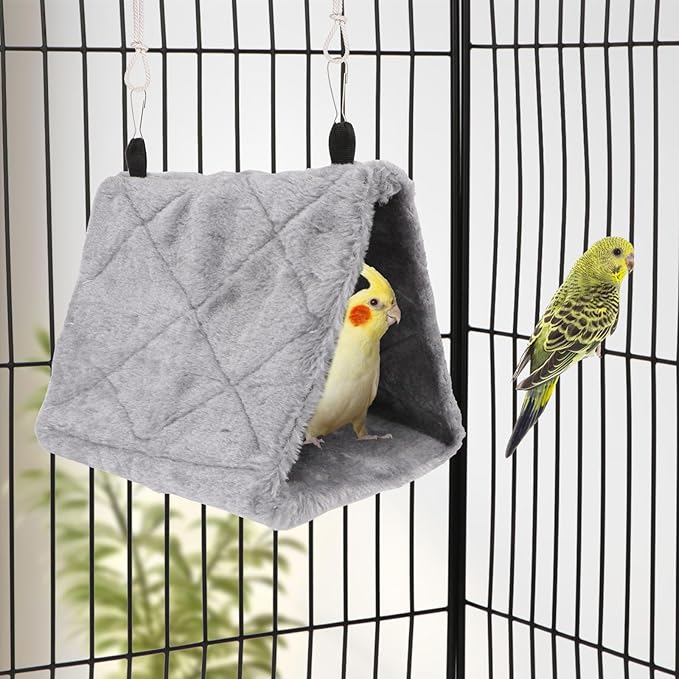 Wontee Bird Nest House Warm Bird Bed Hanging Hammock Snuggle Hut - Image 4