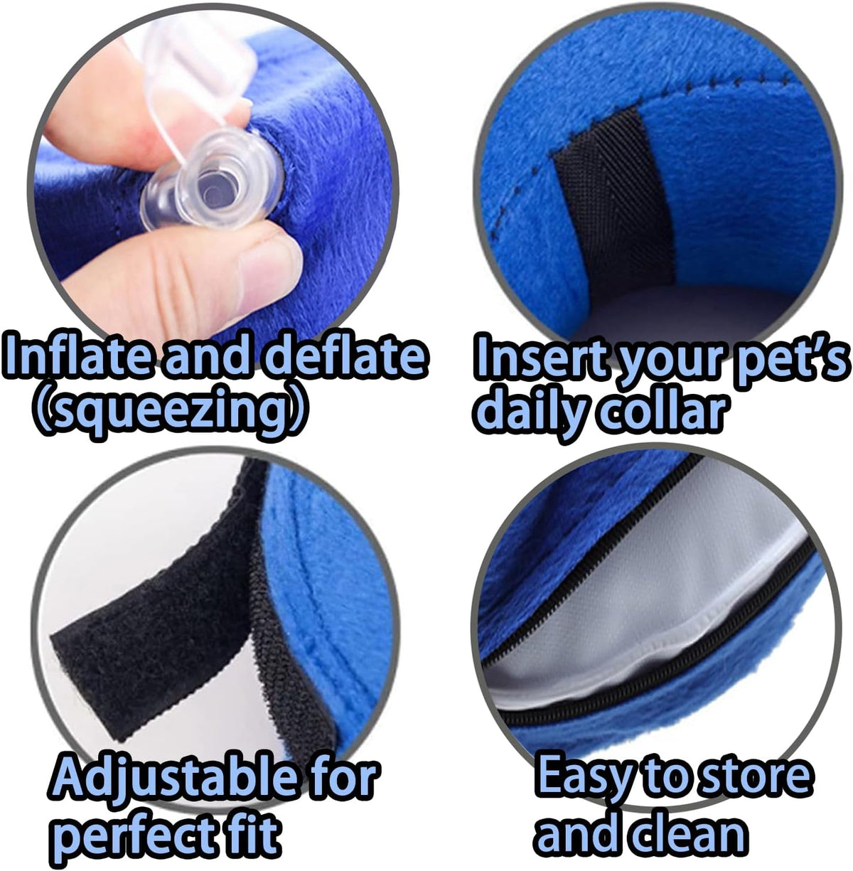 Inflatable Dog Cone Collar Recovery Collar After Surgery