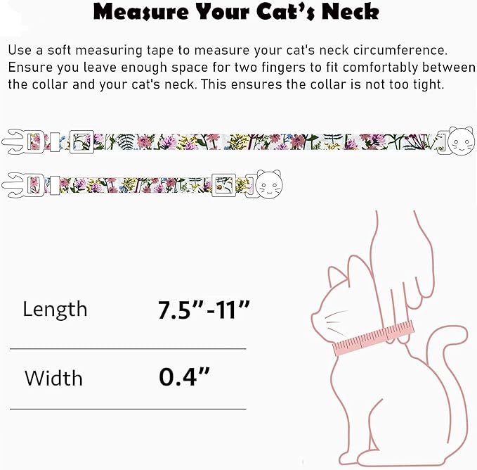 2 Pack Cotton Breakaway Cat Collars Set - Image 7