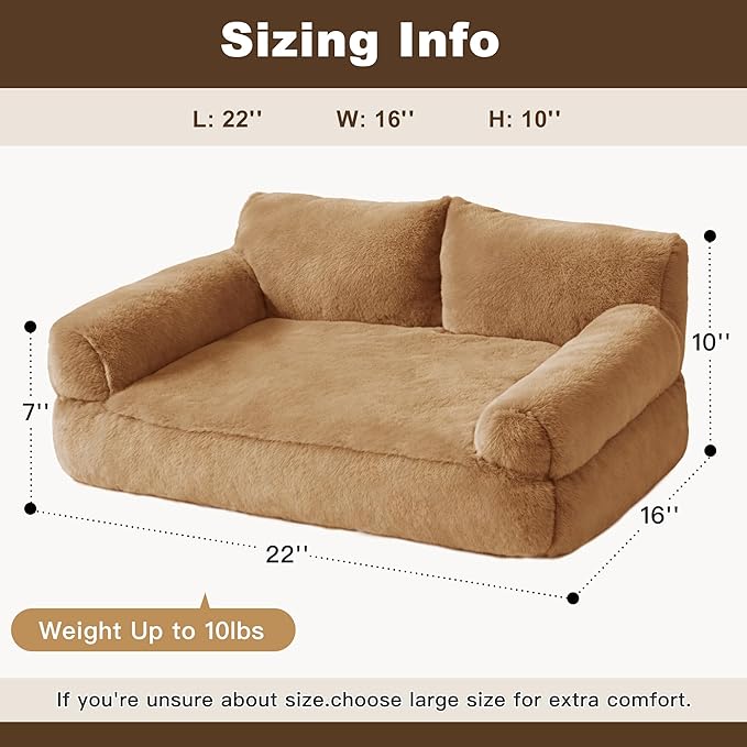 Cat Beds for Indoor Cats, Cat Couch Bed, Cute Cats Sofas for Pets, Small Dog - Image 3