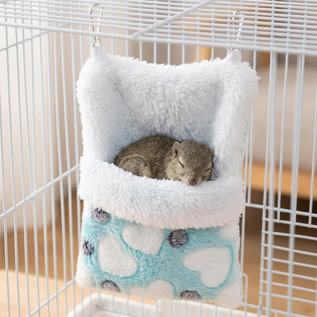 Sugar Glider Bonding Pouch, Sugar Glider Pouch, Comfortable Sleeping Bag for Sugar Gliders and Small Animals, Heart Pattern Design