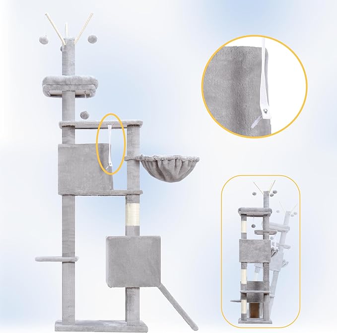 Hey-brother Cat Tree Tower, Sturdy Scratching Posts - Image 8