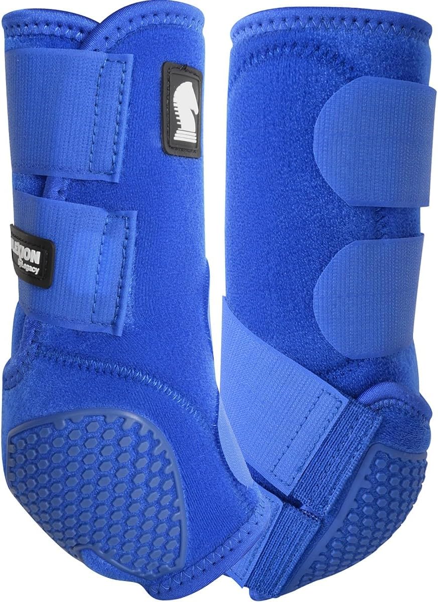Classic Equine Flexion by Legacy2 Support Boots, Front (Crimson, Small)