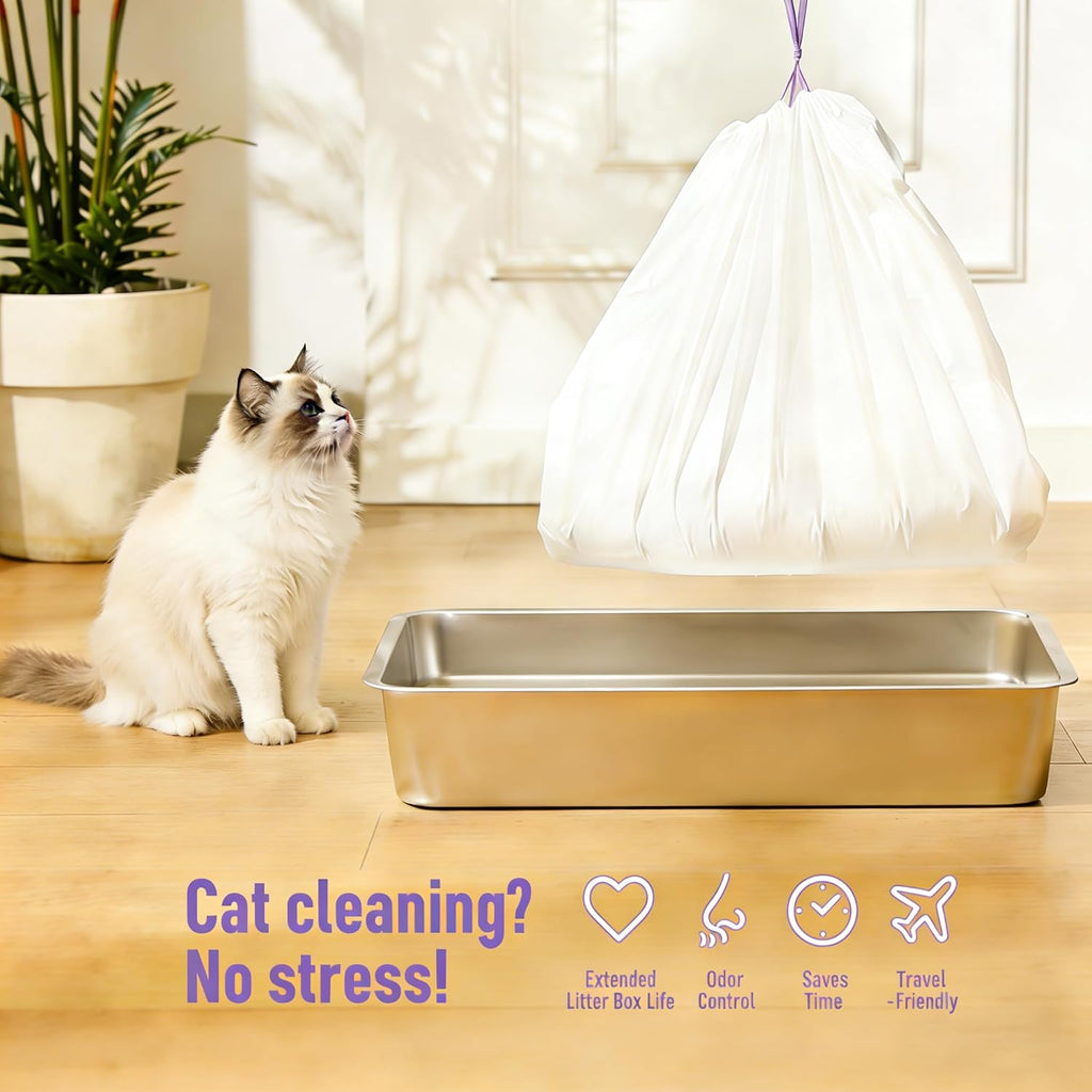 Cat Litter Box Liners,for 24" Cat Pans&Steel Sifting Litter Box