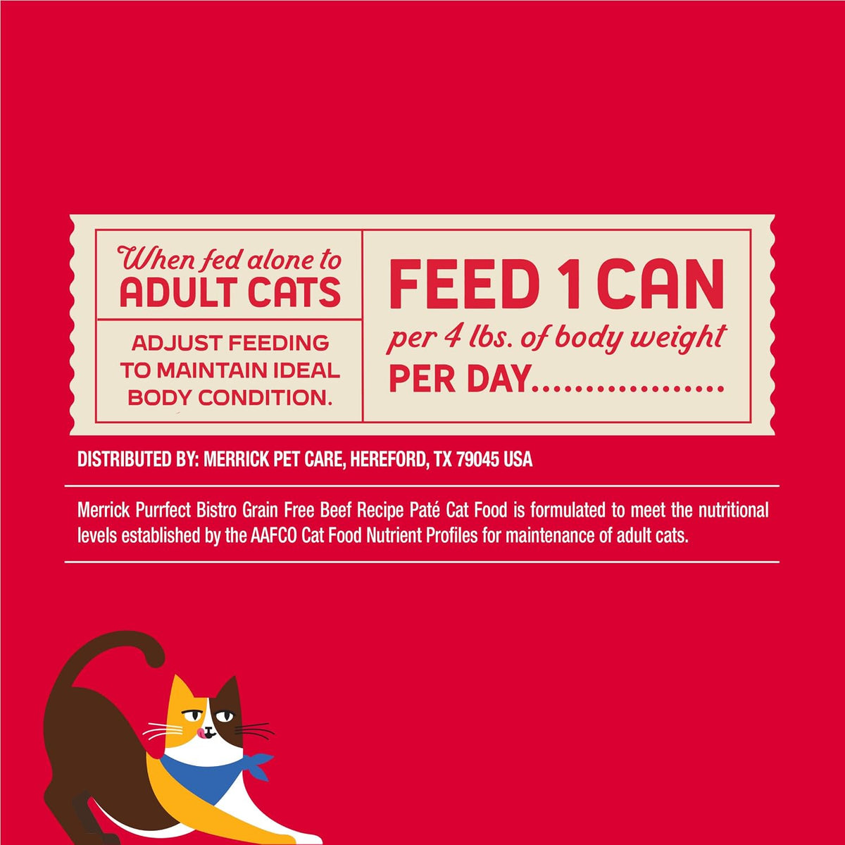 Merrick Purrfect Bistro Beef Pate Wet Cat Food, 3 oz Cans, Pack of 24