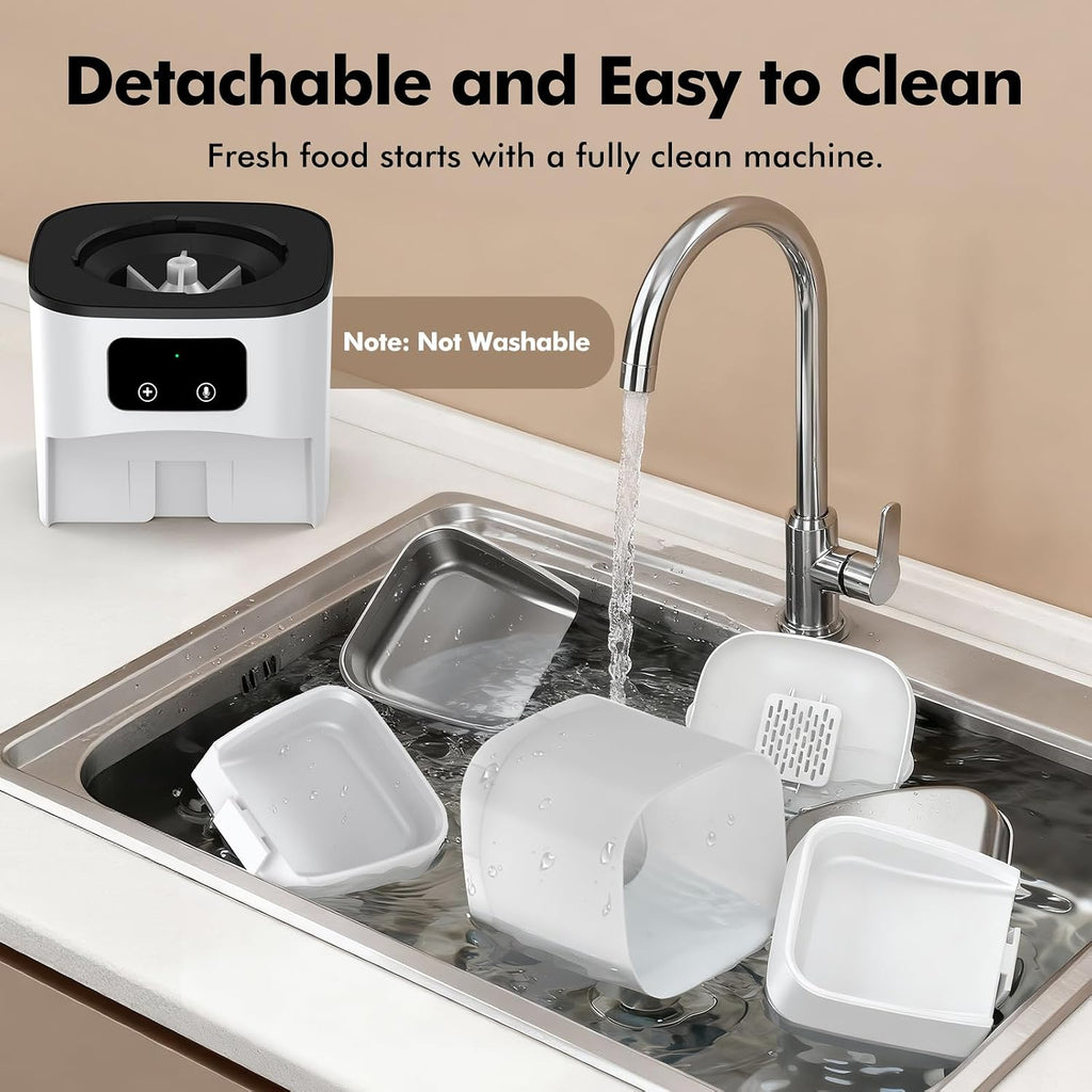 6L Automatic Cat Feeder for 2 Cats, APP Control, Precise Portion Control
