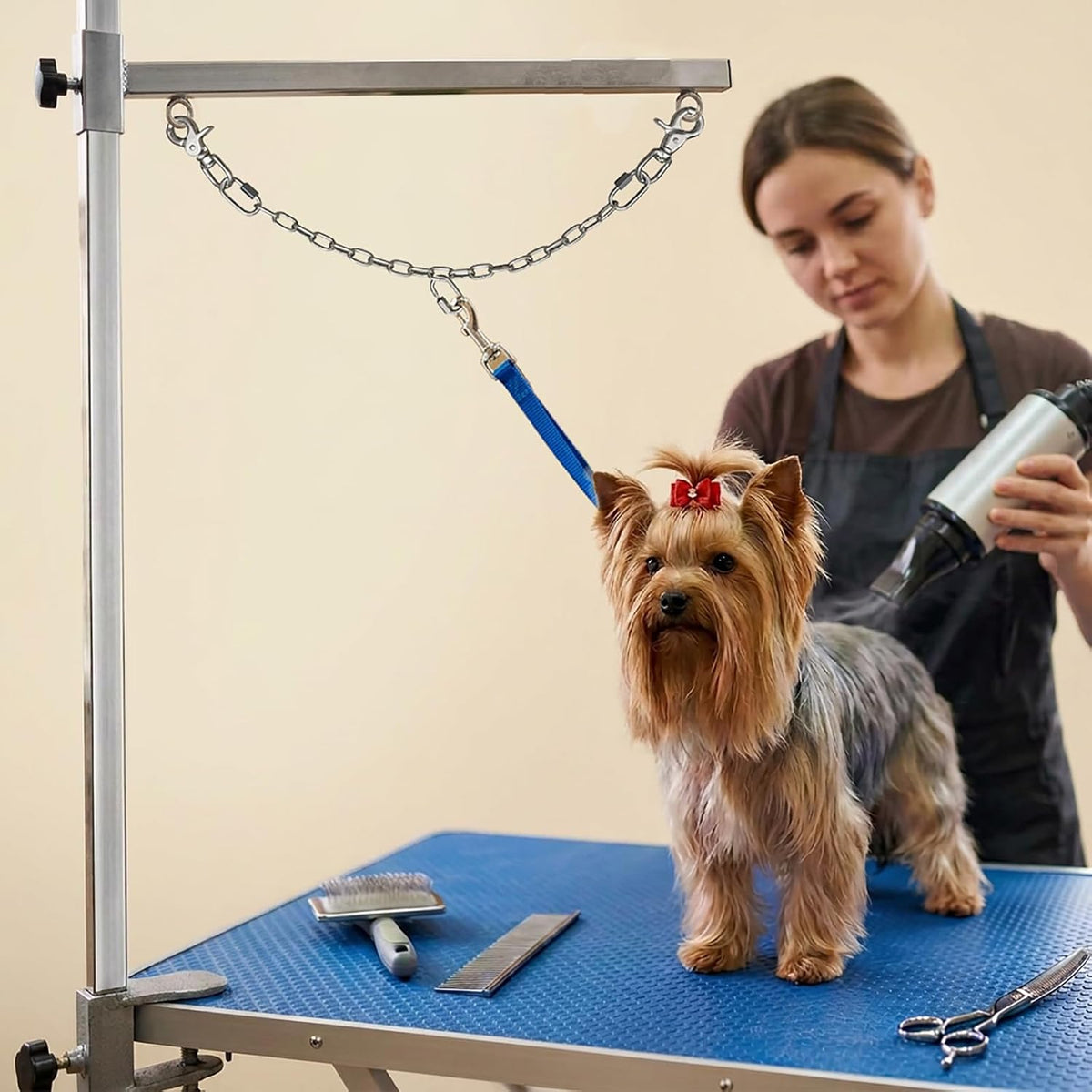 Dog Grooming Loop Extension Chain - Groomers Pet Dog Grooming Arm Accessories, Flexible Adjustable for Dog Grooming