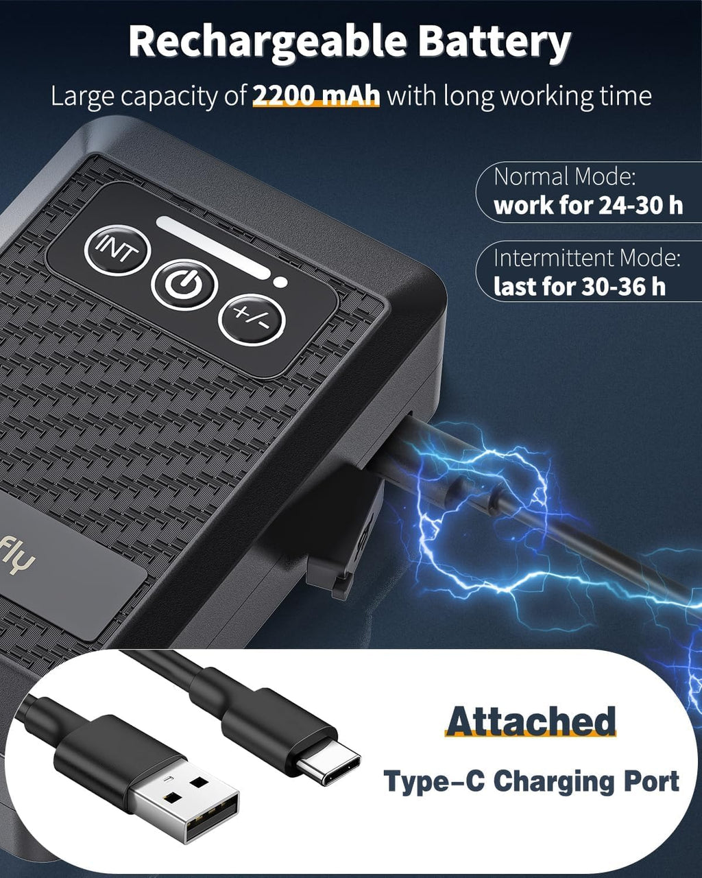 Pawfly Aquarium Lithium Battery Powered Air Pump USB Rechargeable Oxygen Pump Portable Live Bait Aerator Pump for Outdoor Fishing and Fish Transportation