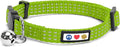 Pawtitas Reflective Green Cat Collar by Pawtitas