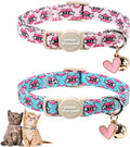 Unique Style Paws Pink Kitten Collars, Cute Valentine Cats Collar by Uniquestylepaws