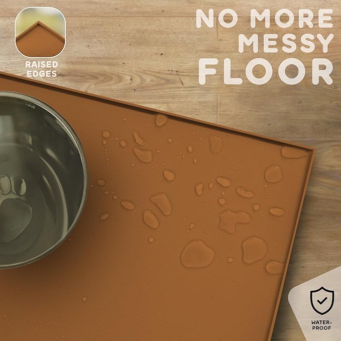 Dog Food Mat - Raised Edges Dogs Mat - Image 5