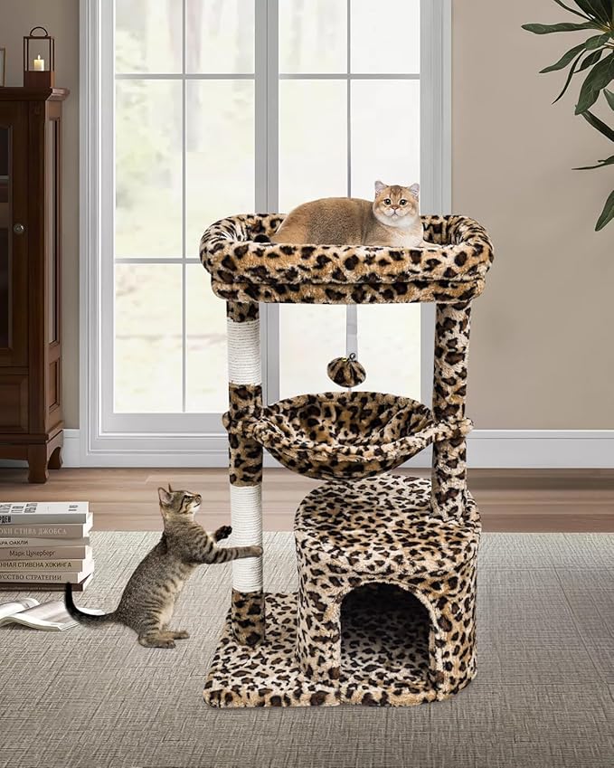 SYANDLVY Small Leopard Print Cat Tree - Image 7