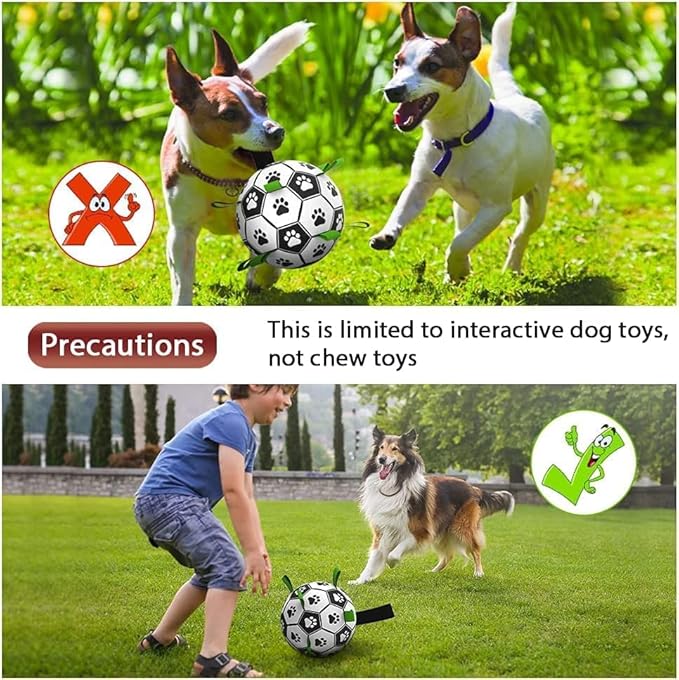 Dog Toys Soccer Ball with Straps, Interactive Toys - Image 6