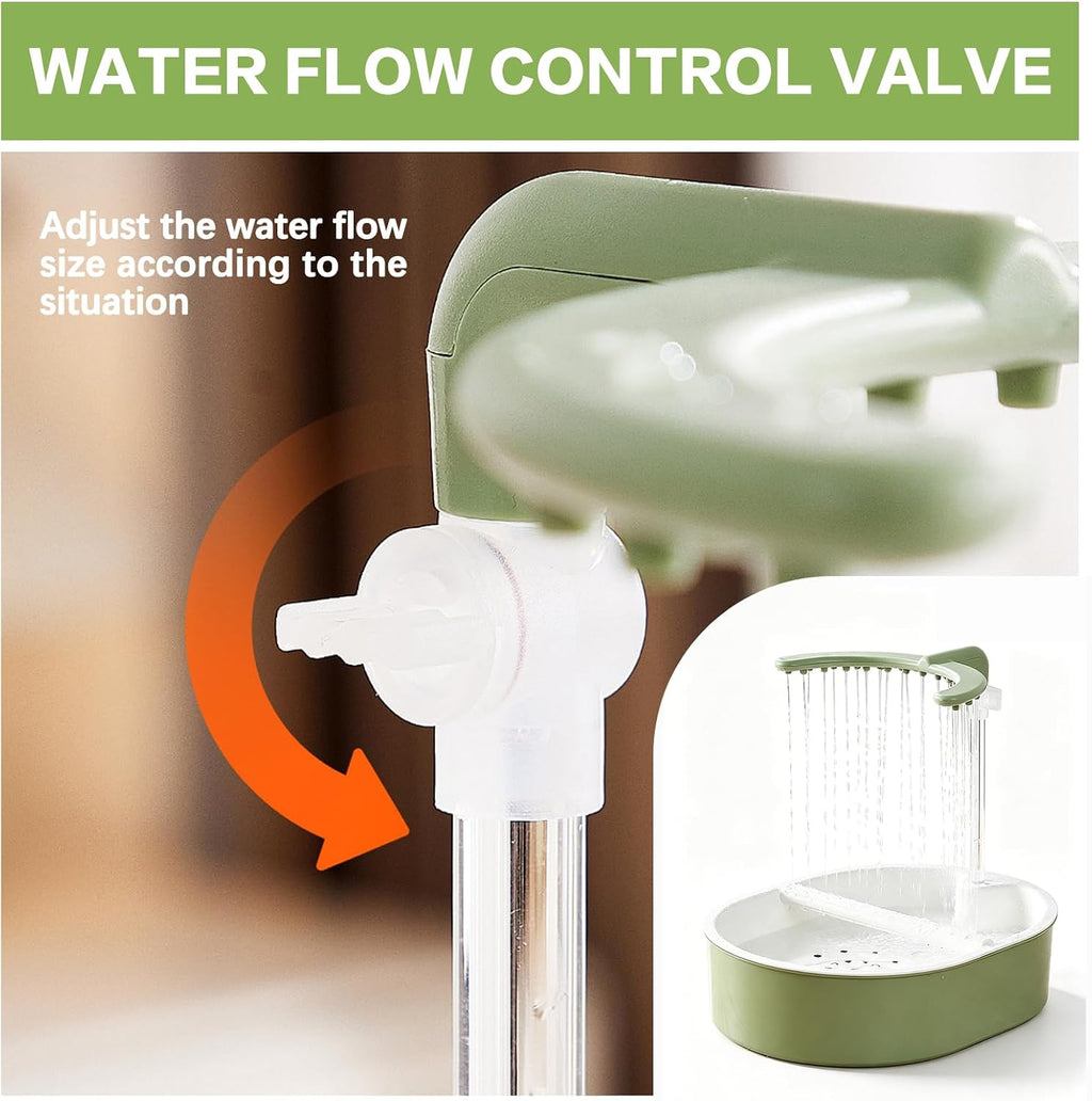Automatic Parakeet Bird Bath with Pump,Bird Shower Fountain Indoor(UShape)